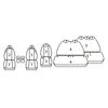 Pokrowce Miarowe do Peugeot Traveller; Citroen Spacetourer; Toyota ProAce - (8 osobowe) ( 2016 - ... )