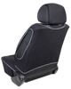 Pokrowiec Ergonomiczny na przedni fotel roz."XL"tkanina czarna