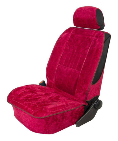 Pokrowiec Ergonomiczny na przedni fotel roz."XL"welur bordo