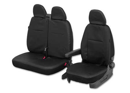 Pokrowce CLASSIC VIP 2+1 wzór: ekoskóra grafit