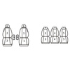 Pokrowce Miarowe do Citroen C4 Picasso (5 foteli) ( 2006 - 2013 )