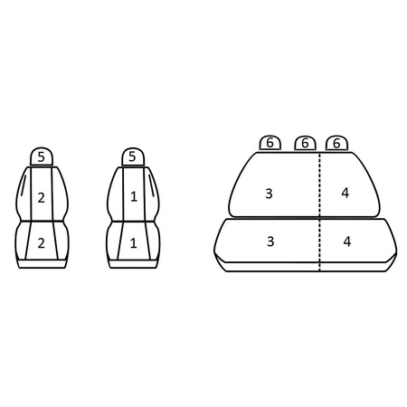 Pokrowce Miarowe do Seat Leon I Hatchback ( 1999 - 2006 )