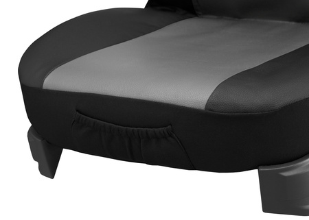 Pokrowce CLASSIC VIP 2+1 wzór: ekoskóra szara