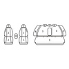 Pokrowce Miarowe do VW Golf VI Hatchback ( 2008 - 2012 )
