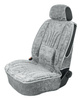 Pokrowiec Ergonomiczny na przedni fotel roz."XL"welur jas.szary