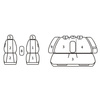 Pokrowce Miarowe do Audi A4 B7 Avant ( 2005 - 2008 )
