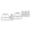 Pokrowce Miarowe do Renault Trafic III; Opel Vivaro II; Nissan NV300; Fiat Talento (9 osobowy) ( 2014 - ... )