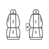 Pokrowce Miarowe do Citroen Nemo; Fiat Fiorino III; Peugeot Bipper (1+1) ( 2007 - ... )