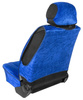 Pokrowiec Ergonomiczny na przedni fotel roz."XL"welur niebieski