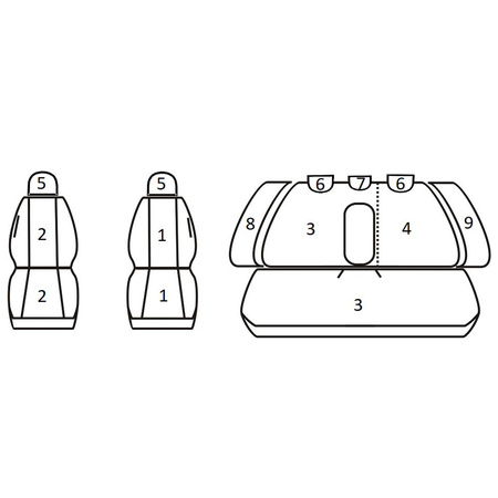 Pokrowce Miarowe do Audi A4 B6 Sedan ( 2000 - 2006 )
