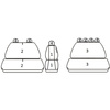 Pokrowce Miarowe do Ford Transit VII (7 osobowy) ( 2006 - 2013 )
