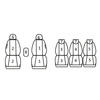 Pokrowce Miarowe do Skoda Roomster (5 foteli) ( 2006 - ... )