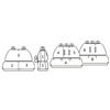 Pokrowce Miarowe do Renault Trafic III FL; Opel Vivaro III; Nissan NV300; Fiat Talento ( 9 osobowy ) ( 2019 - ... )