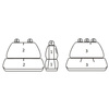 Pokrowce Miarowe do Renault Trafic II; Opel Vivaro; Nissan Primastar (6 osobowy) ( 2001 - 2014 )