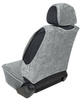 Pokrowiec Ergonomiczny na przedni fotel roz."XL"welur jas.szary