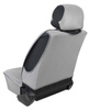 Pokrowiec Ergonomiczny na przedni fotel roz."XL"tka.jasno szara