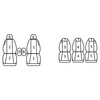 Pokrowce Miarowe do Citroen Xsara Picasso (5 foteli) ( 1999 - 2010 )