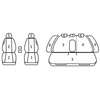 Pokrowce Miarowe do Audi A4 B6 Avant ( 2001 - 2004 )
