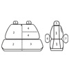 Pokrowce Miarowe do VW Crafter II; MAN TGE (2+1) ( 2017 - ...)