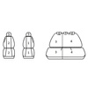 Pokrowce Miarowe do Peugeot 207 Hatchback Kombi SW ( 2006 - 2012 )
