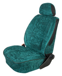 Pokrowiec Ergonomiczny na przedni fotel roz."XL"welur zielony