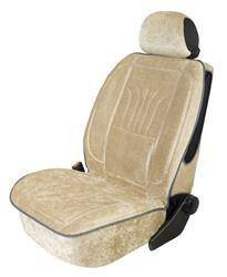 Pokrowiec Ergonomiczny na przedni fotel roz."XL"welur beż