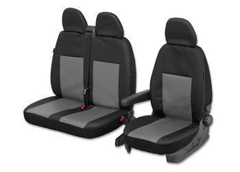 Pokrowce CLASSIC VIP 2+1 wzór: ekoskóra szara