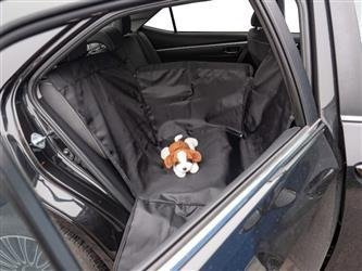 Wodoodporny pokrowiec ochronny do przewozu zwierząt na tylnej kanapie auta w konfiguracji 1/3 w eleganckiej torbie