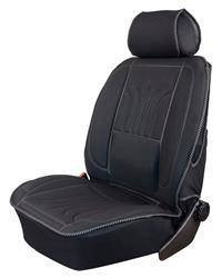 Pokrowiec Ergonomiczny na przedni fotel roz."XL"tkanina czarna