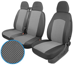 Pokrowce Miarowe do Renault Trafic; Opel Vivaro; Nissan Primastar (2+1) ( 2001-2014 )