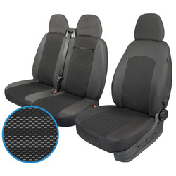 Pokrowce Miarowe do Fiat Scudo II; Citroen Jumpy II; Peugeot Expert II; Toyota ProAce I (2+1) ( 2006 - 2016 )